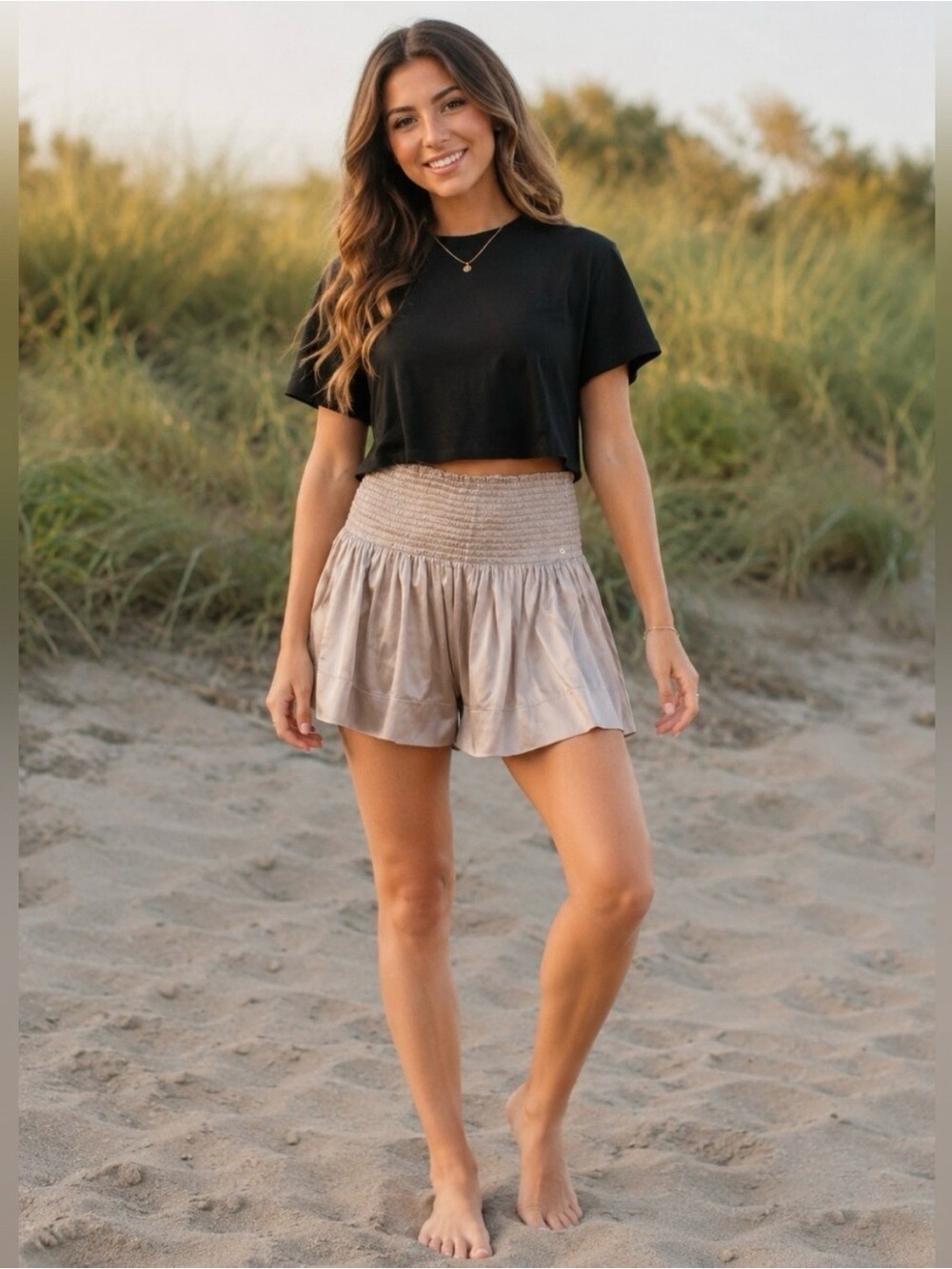 Natural Life Daisy Skort in Champagne Size XS/S
